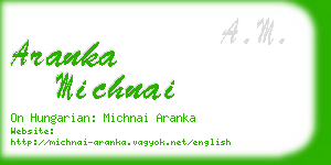 aranka michnai business card